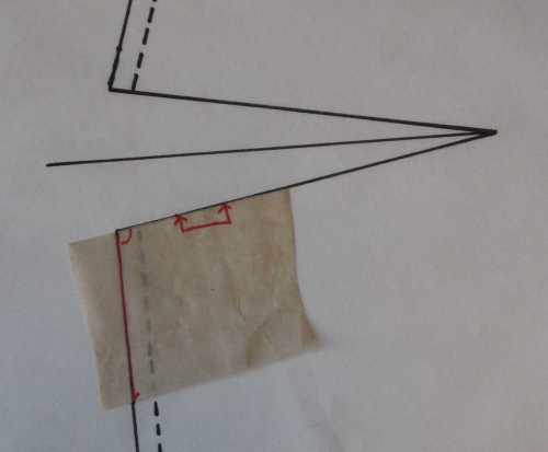 dart 4 paper scrap marked