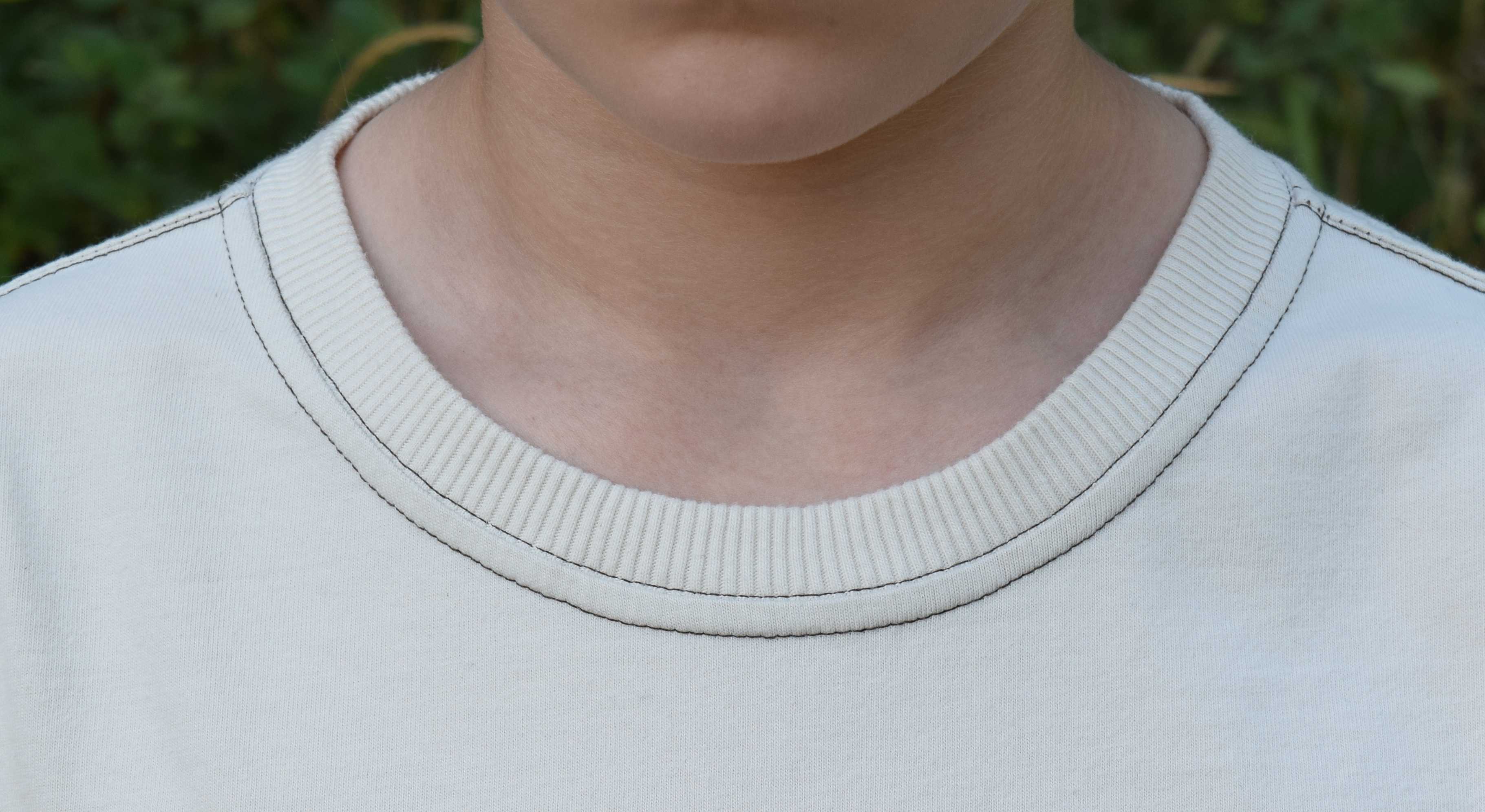 How to Get Knit Neckband Ribbing the Perfect Length Every Time